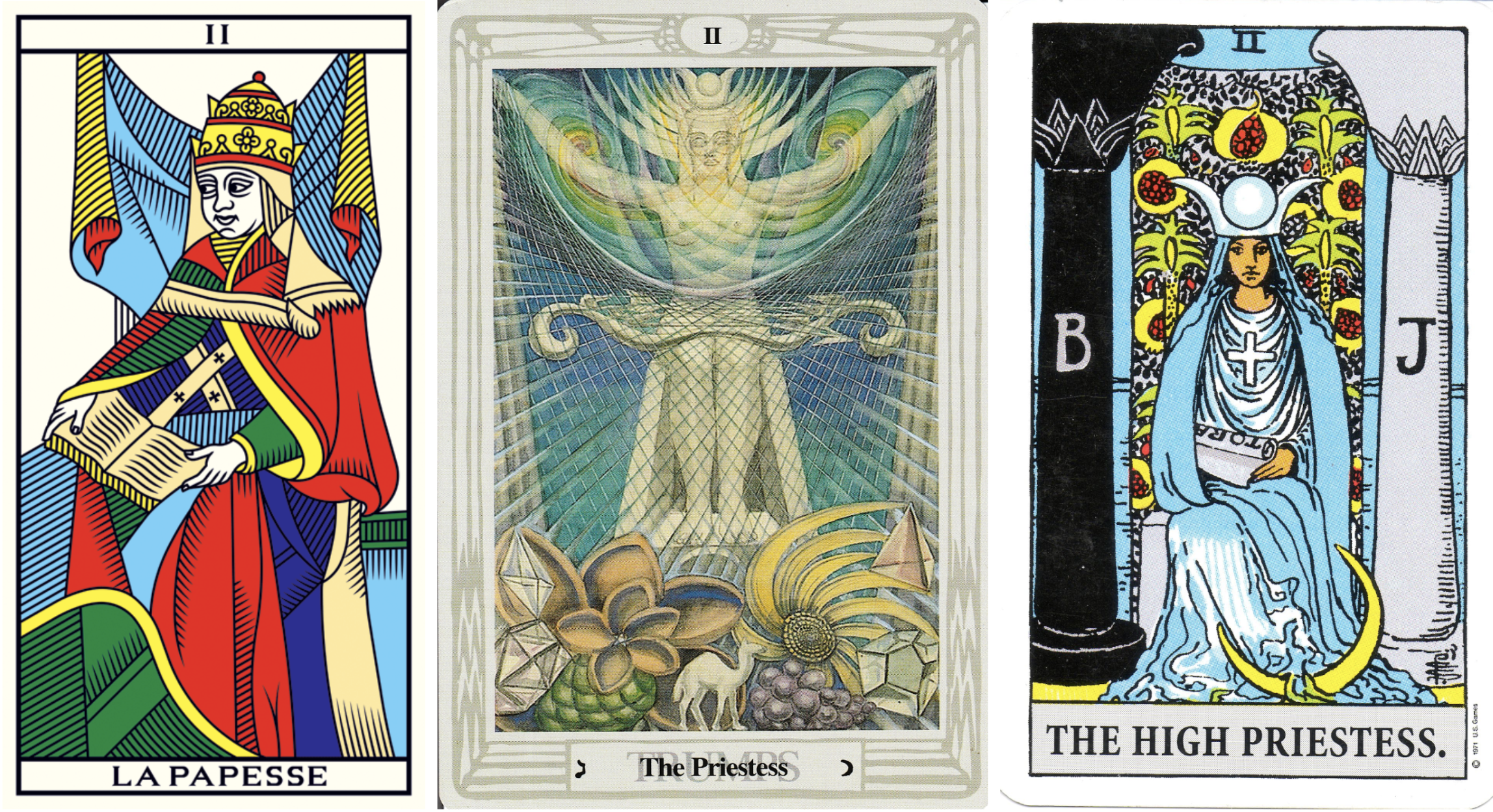 The Priestess (Tarot Triptych) - Tetragrammaton